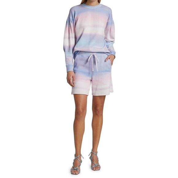 10 Crosby Derek Lam Sweaters - Derek Lam 10 Crosby NWT Women's Casey Watercolor Drop-Shoulder Sweatshirt XS